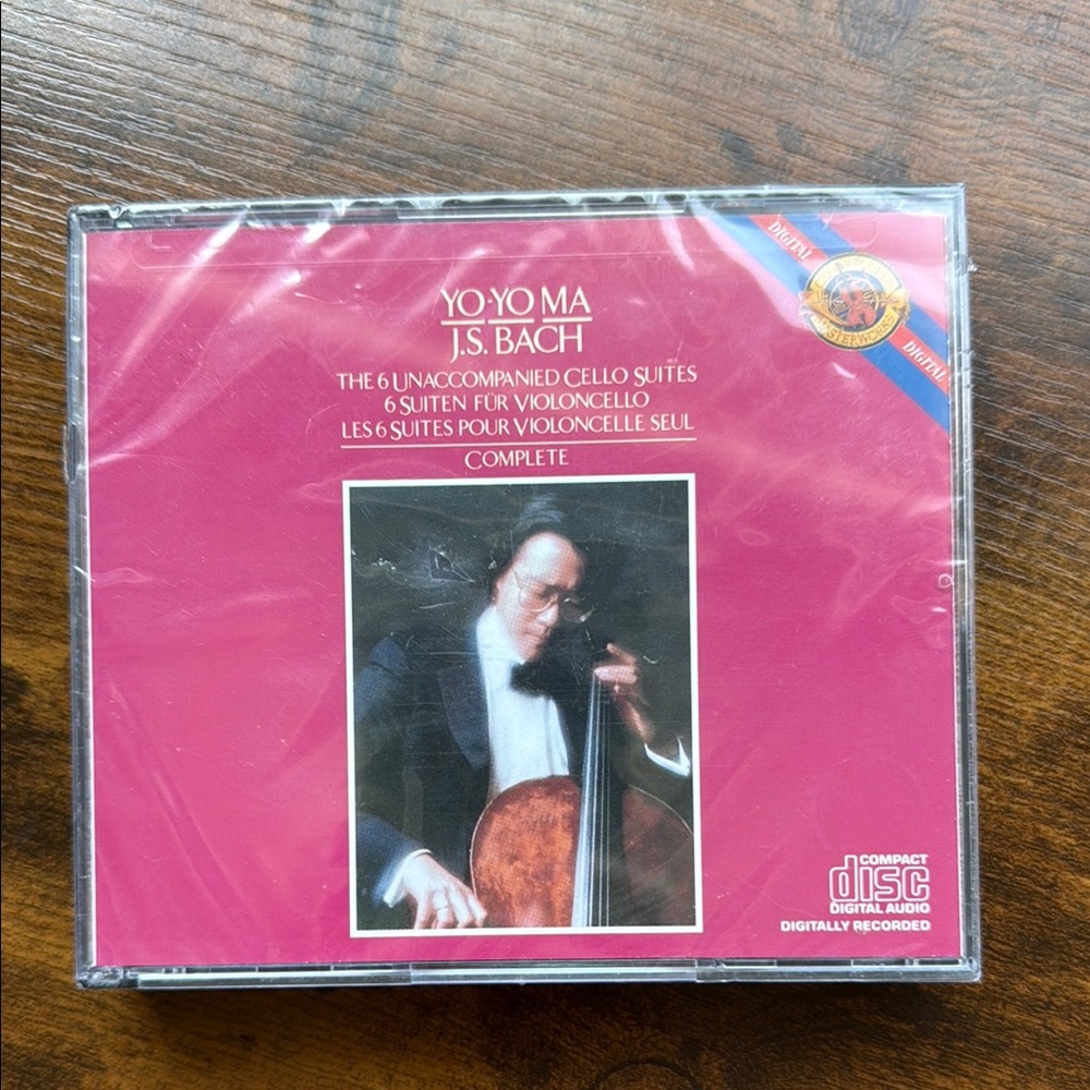 Yo-Yo Ma J.S. Bach Cello Suites CD. 6 Unaccompanied Cello Suites Complete Music